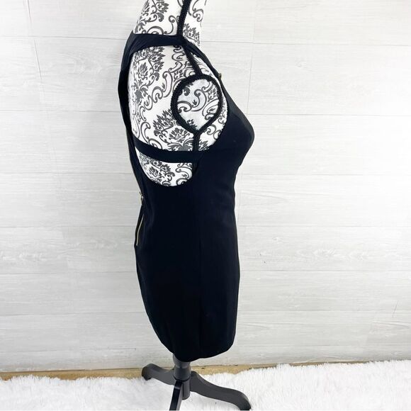 Alice + Olivia Ellie Asymmetrical Zipper Racer Back Silk Blend Mini Dress - Picture 10 of 12